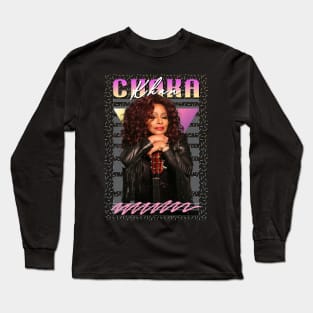 Chaka Khan Retro Aesthetic 70s Fan Art Long Sleeve T-Shirt